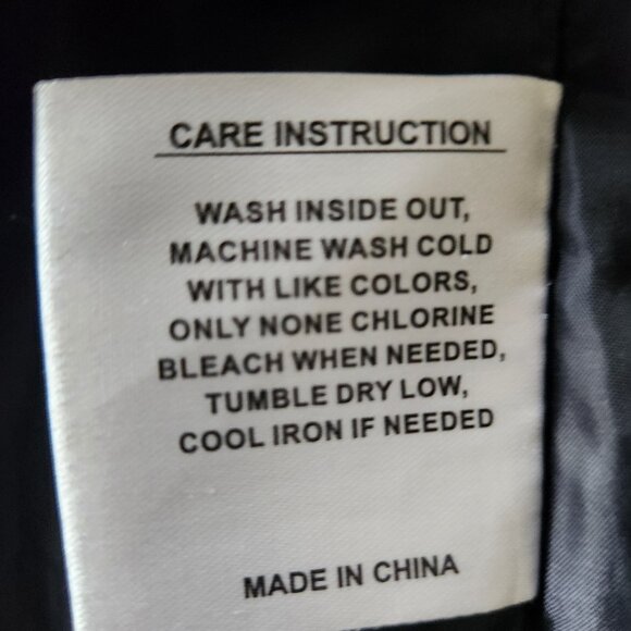 Nine West Faux Fur Collar & Hood Chevron Puffer Coat Jacket Parka Black Sz Small - Picture 11 of 13